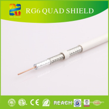 Quad Shield Rg-6 Câble coaxial pour CATV / CCTV Equipements